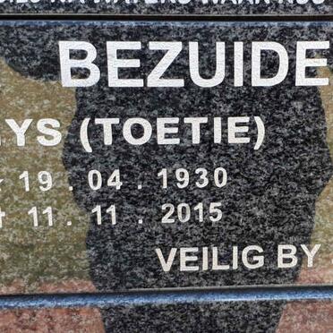 BEZUIDENHOUT Thys 1930-2015 &amp; Mimmie 1937-2021