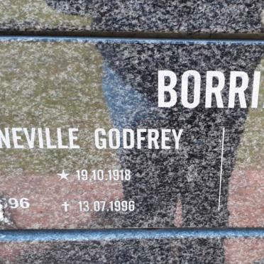 BORRILL Neville Godfrey 1918-1996 &amp; Sara Sophia 1919-2002