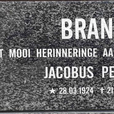 BRAND Jacobus Petrus 1924-2000