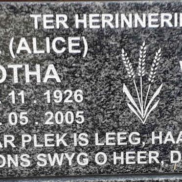 BOTHA Elsie 1926-2005 :: WOLMARANS Miriam 1930-2019