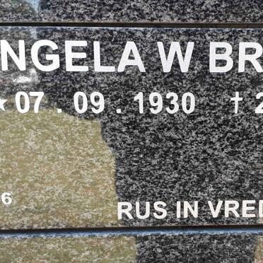 BRADSHAW Engela W. 1930-2016