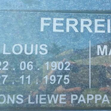 FERREIRA Louis 1902-1975 &amp; Maria Martha 1909-1994