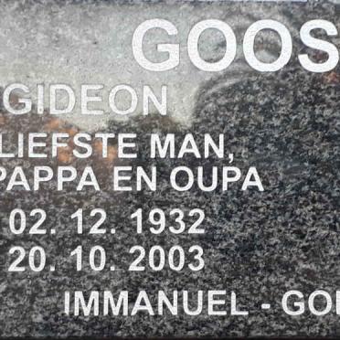 GOOSEN Gideon 1932-2003