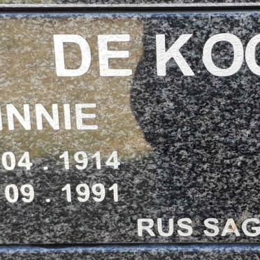 KOCK Johnnie, de 1914-1991 &amp; Helené 1923-2017