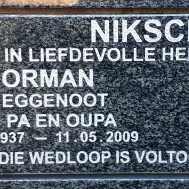 NIKSCH Norman 1937-2009