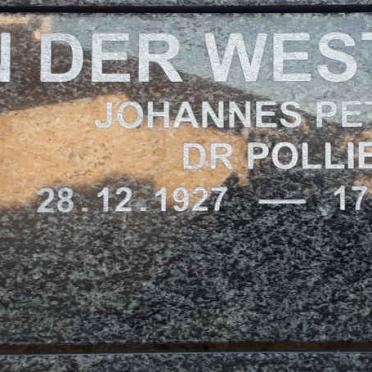 WESTHUYZEN Johannes Petrus, van der 1927-2004