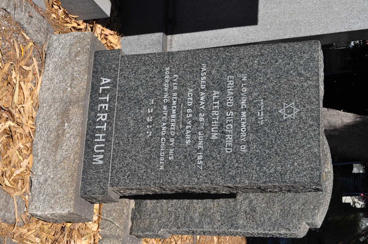 ALTERTHUM Erhard Siegfried -1957