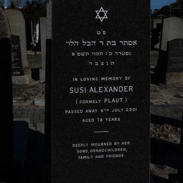 ALEXANDER Susi formerly PLAUT -2001