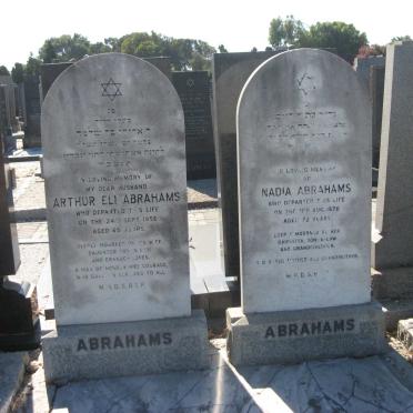 ABRAHAMS Arthur Eli -1956 &amp; Nadia -1970