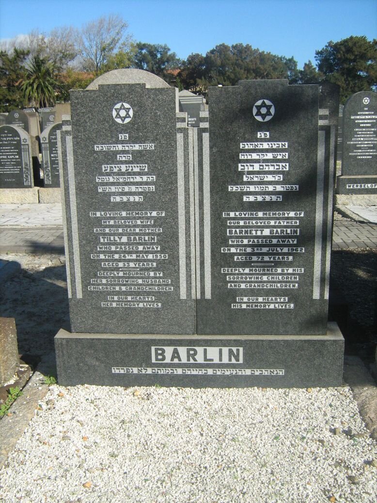 BARLIN Barnett -1962 &amp; Tilly -1950