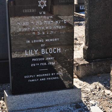 BLOCH Lily -1992