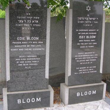 BLOOM Issy -1968 &amp; Edie EZEKOWITZ-1994