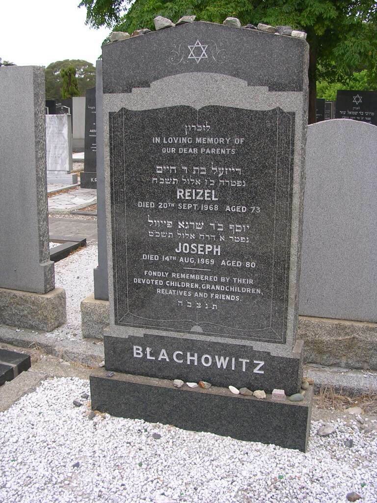 BLACHOWITZ Joseph -1969 &amp; Reizel -1968