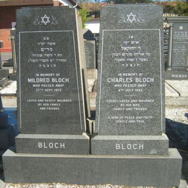 BLOCH Charles -1965 &amp; Midred -1972