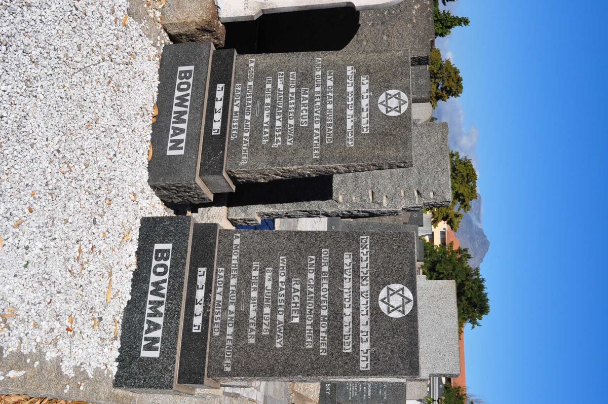 BOWMAN Marcus -1954 &amp; Rachel -1976