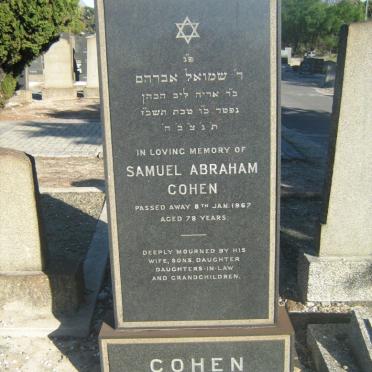 COHEN Samuel Abraham -1967
