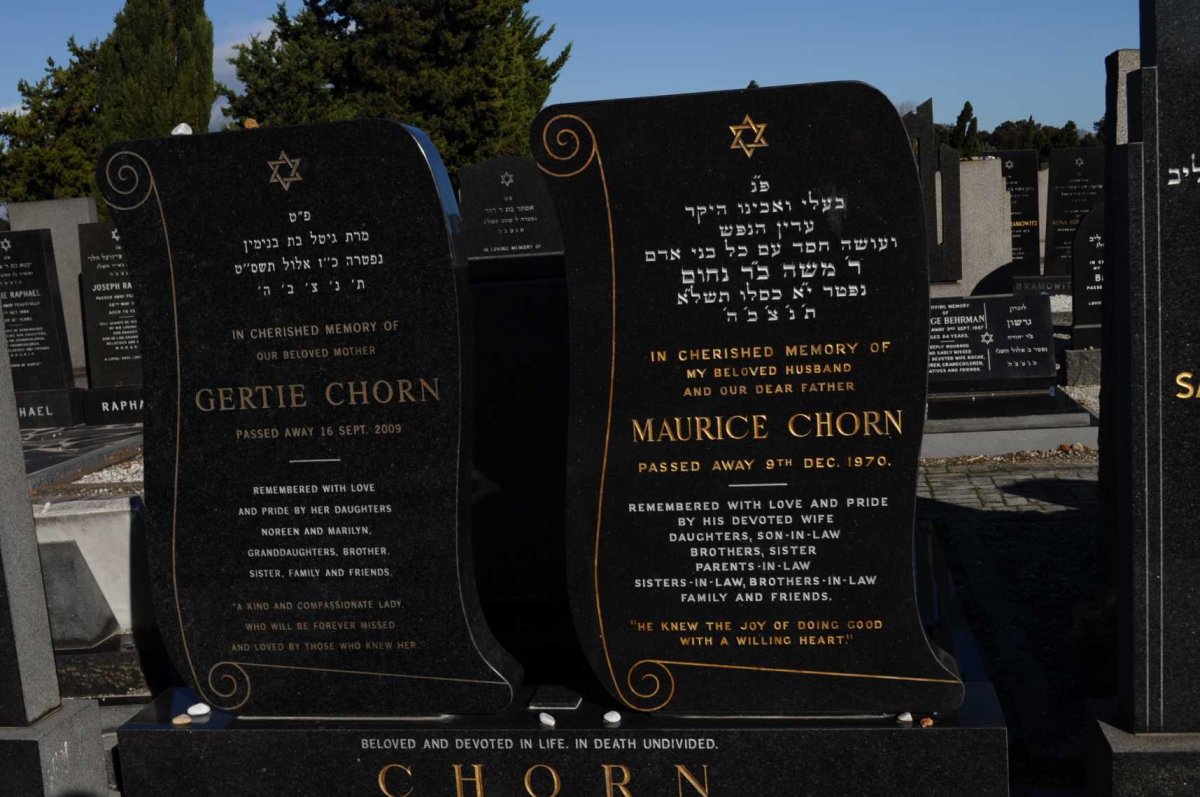 CHORN Maurice -1970 &amp; Gertie -2009