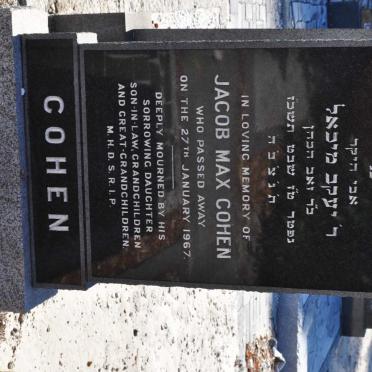 COHEN Jacob Max -1967