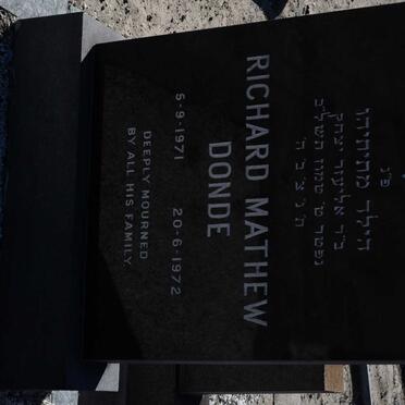 DONDE Richard Mathew 1971-1972