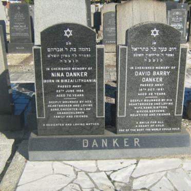 DANKER David Barry -1961 &amp; Nina -1984