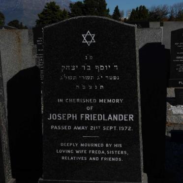 FRIEDLANDER Joseph -1972