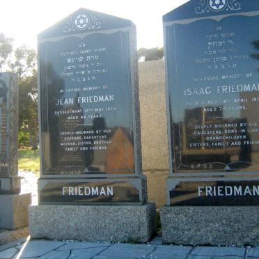 FRIEDMAN Isaac -1987 &amp; Jean -1974