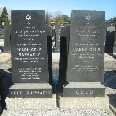 GELB Harry -1967 &amp; Pearl RAPHAELY -1979