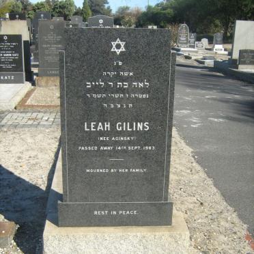GILINS Leah nee AGINSKY -1983