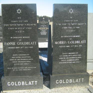 GOLDBLATT Morris -1971 &amp; Fannie -1982