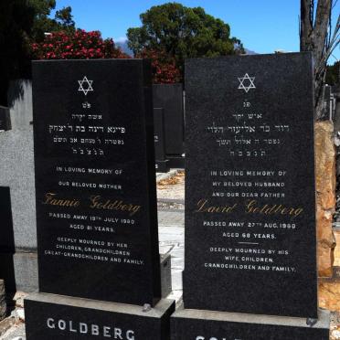 GOLDBERG David -1960 &amp; Fannie -1980