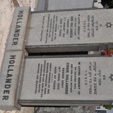 HOLLANDER Abe -1961 &amp; Cissie -1958