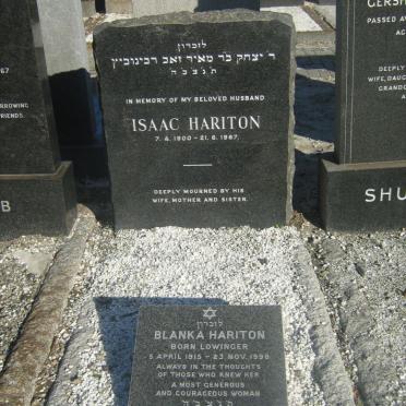 HARITON Isaac 1900-1967 &amp; Blanka LOWINGER 1915-1998