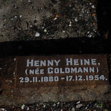 HEINE Henny nee GOLDMANN 1880-1954