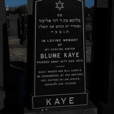 KAYE Blume -1973