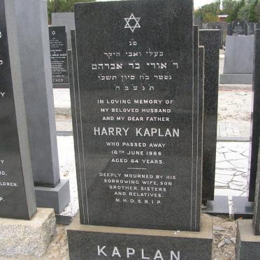 KAPLAN Harry -1966