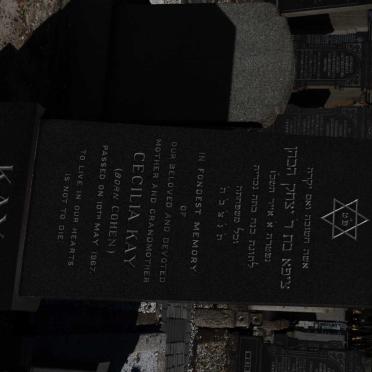 KAY Cecilia nee COHEN -1967