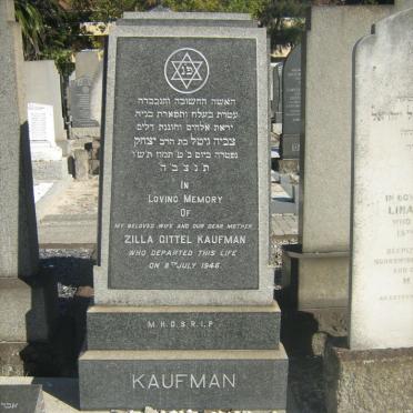 KAUFMAN Zilla Gittel -1946