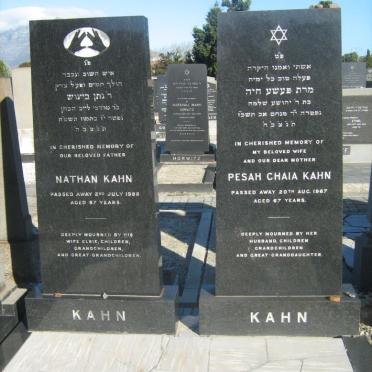 KAHN Nathan -1988 &amp; Pesah Chaia -1967