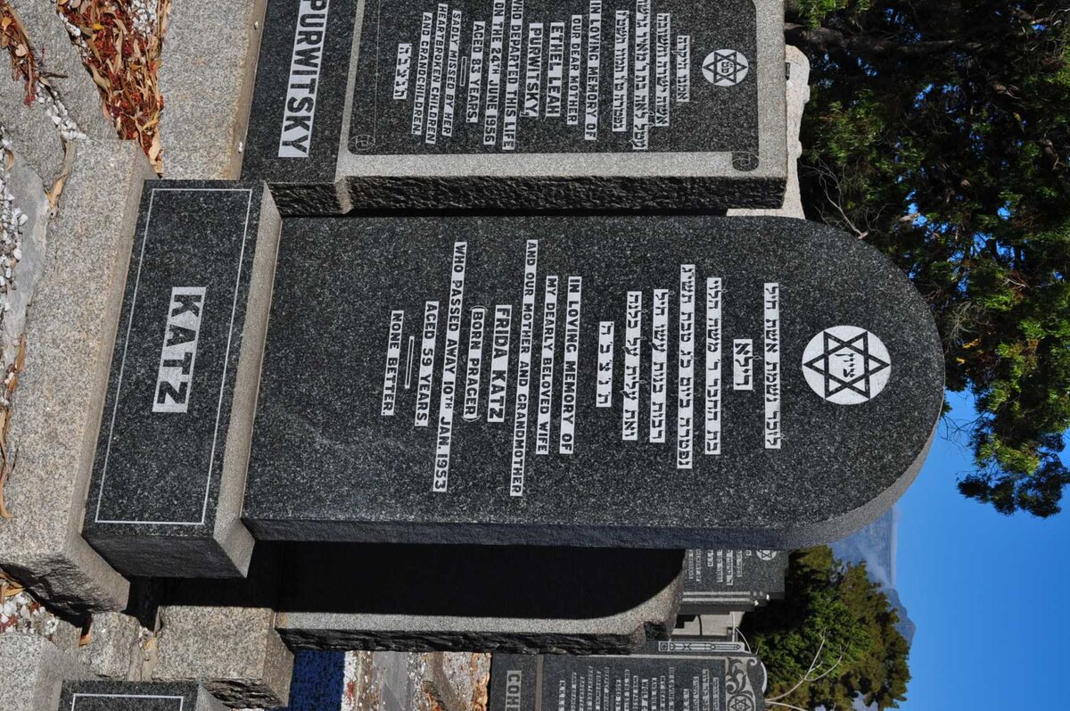 KATZ Frida nee PRAGER -1953