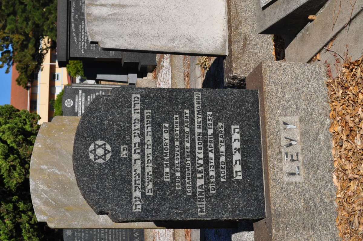 LEVY Minna nee HEYMANN -1952