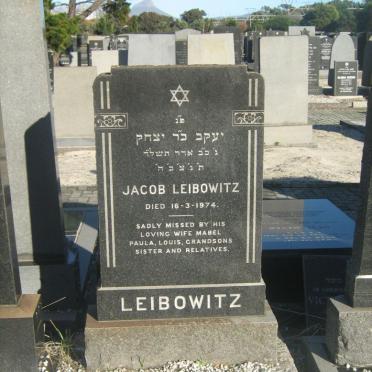 LEIBOWITZ Jacob -1974