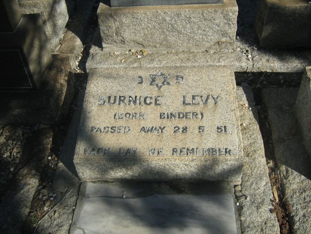 LEVY Bernice nee BINDER -1951