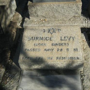 LEVY Bernice nee BINDER -1951