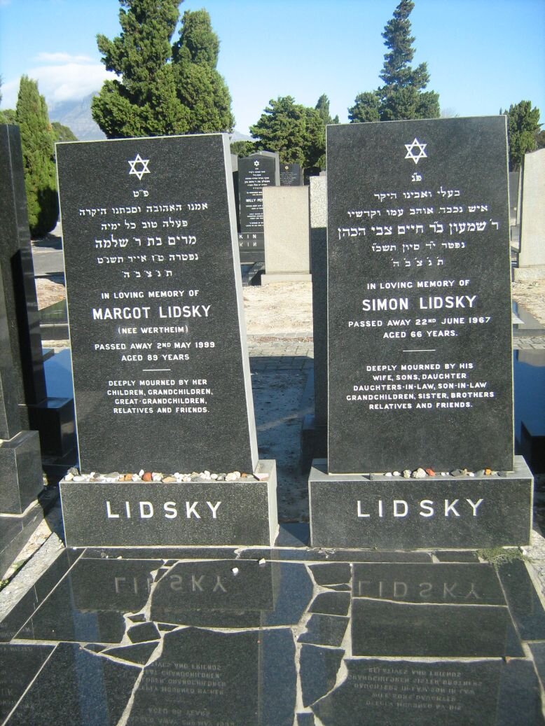 LIDSKY Simon -1967 &amp; Margot WERTHEIM -1999