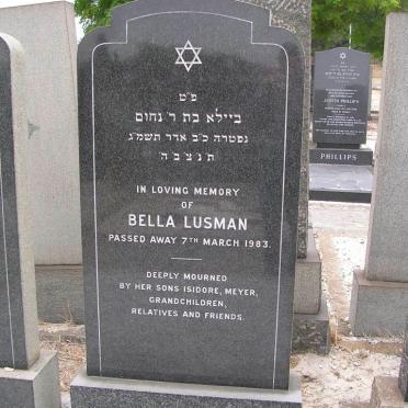 LUSMAN Isaac -1967 &amp; Bella -1983