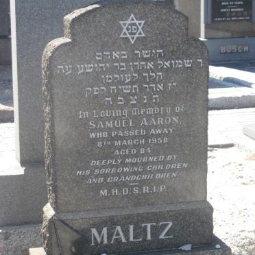 MALTZ Samuel Aaron -1958