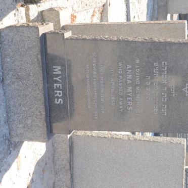MYERS Anna  -1959