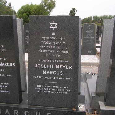 MARCUS Joseph Meyer -1967 &amp; Rachel Ethel MELMED -1987