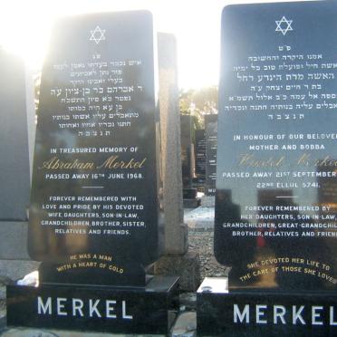 MERKEL Abraham -1968 &amp; Hindel -1981