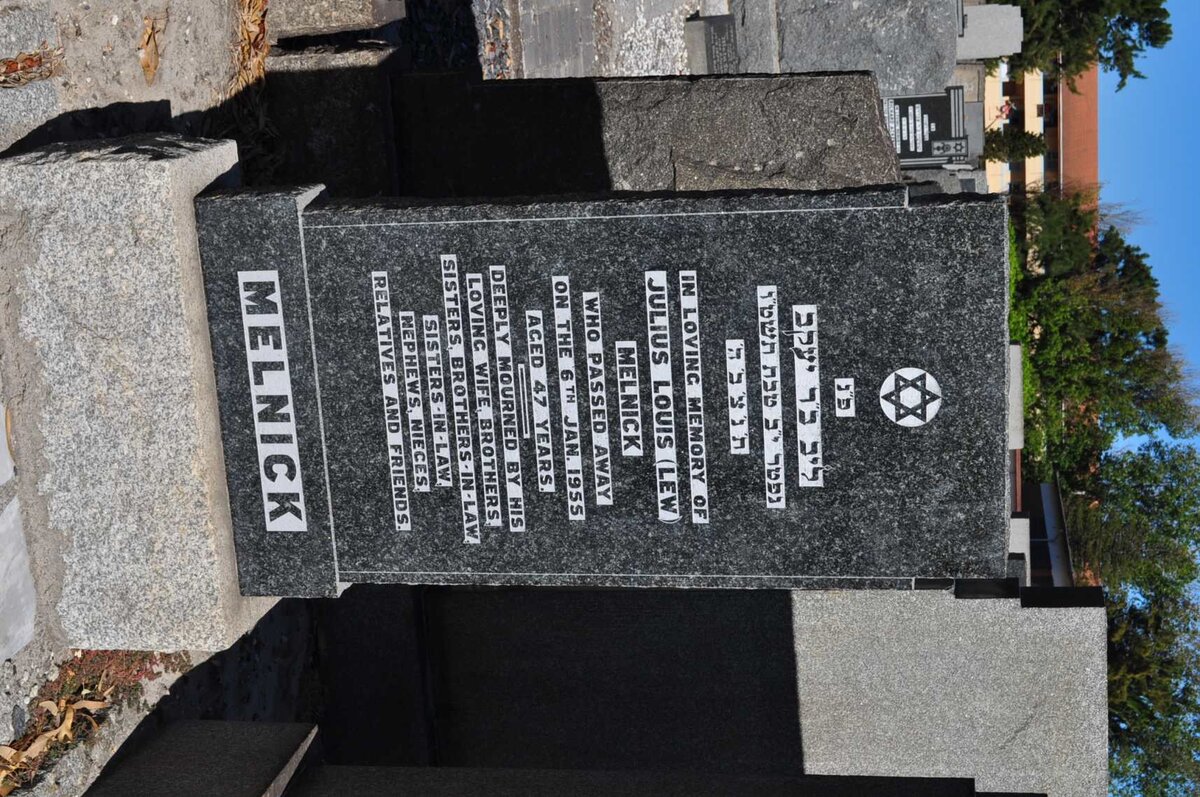 MELNICK Julius Louis -1955